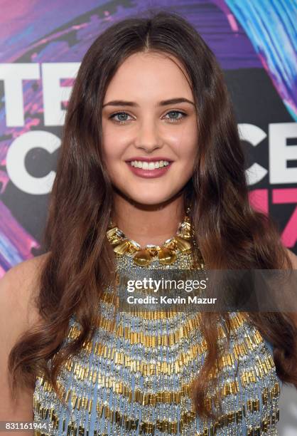 Katherine Langford attends the Teen Choice Awards 2017 at Galen Center on August 13, 2017 in Los Angeles, California.