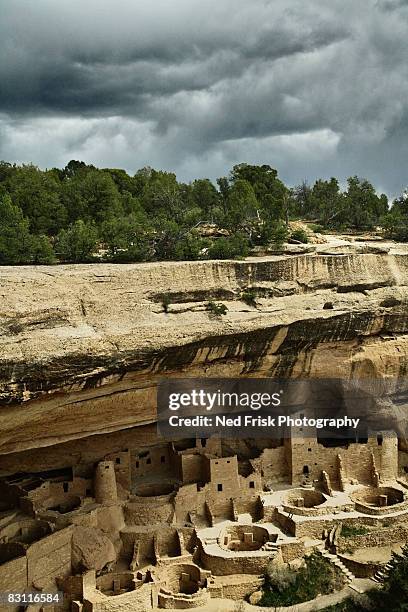 anasazi ruins in mesa verde, colorado, usa - anasazi ruins bildbanksfoton och bilder