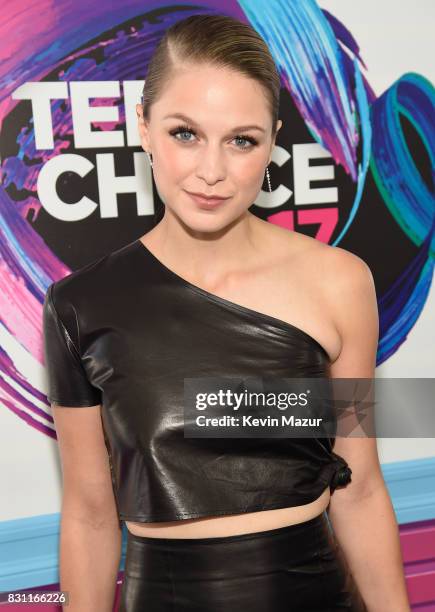 Actor Melissa Benoist attends the Teen Choice Awards 2017 at Galen Center on August 13, 2017 in Los Angeles, California.