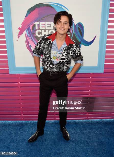 Cole Sprouse attends the Teen Choice Awards 2017 at Galen Center on August 13, 2017 in Los Angeles, California.