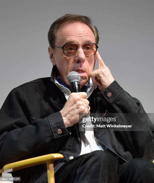 Director Peter Bogdanovich attends 2017 Sundance NEXT FEST at The Theater at The Ace Hotel on August 13, 2017 in Los Angeles, California.