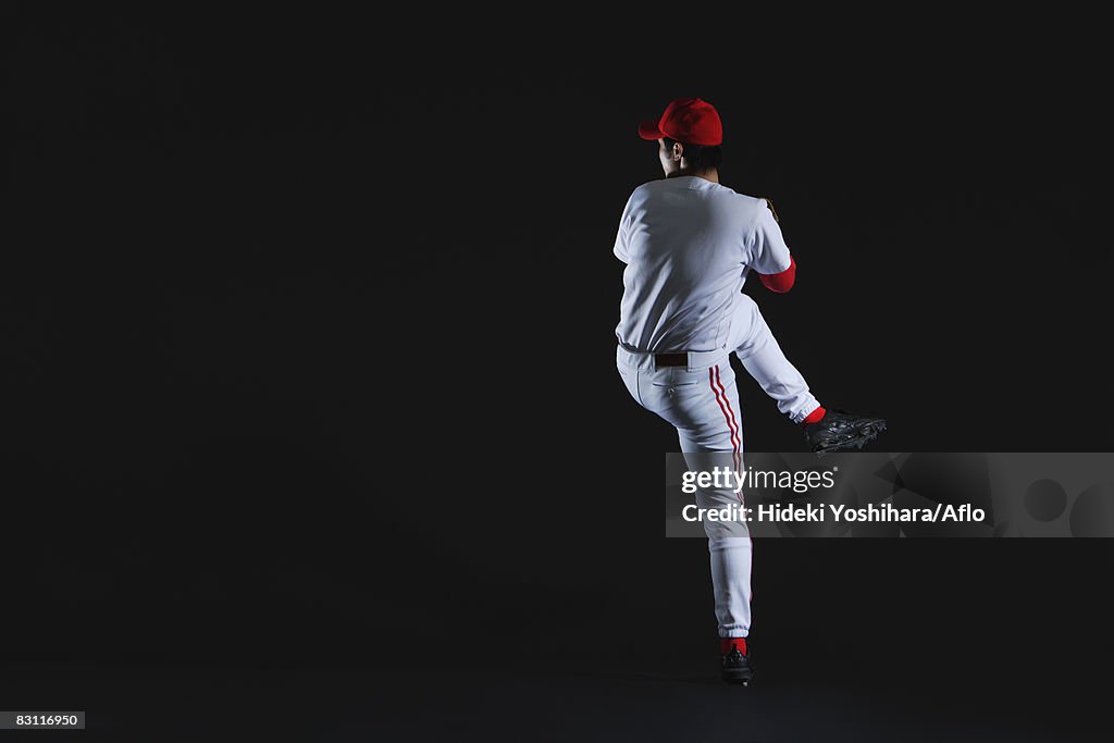 Pitcher Throwing Baseball