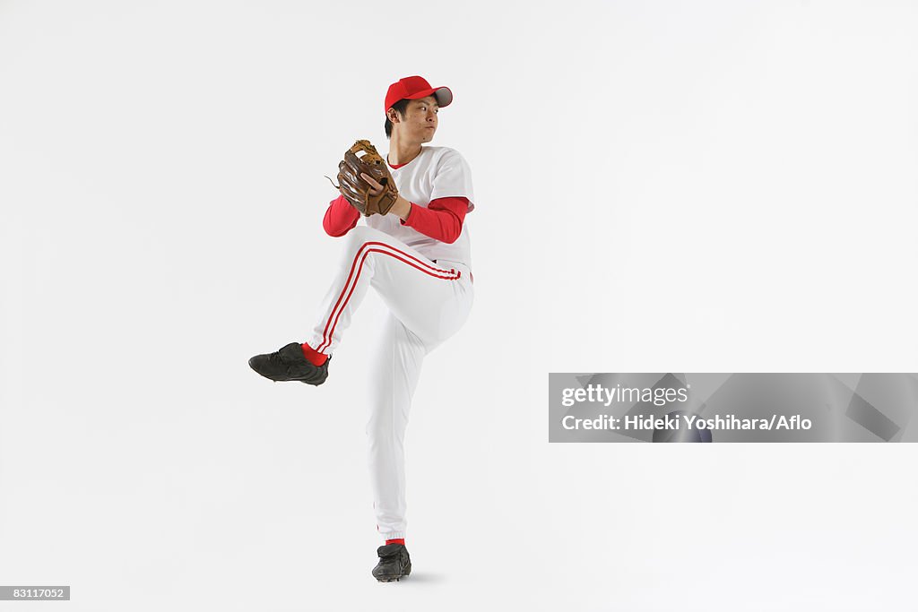 Pitcher Throwing Baseball