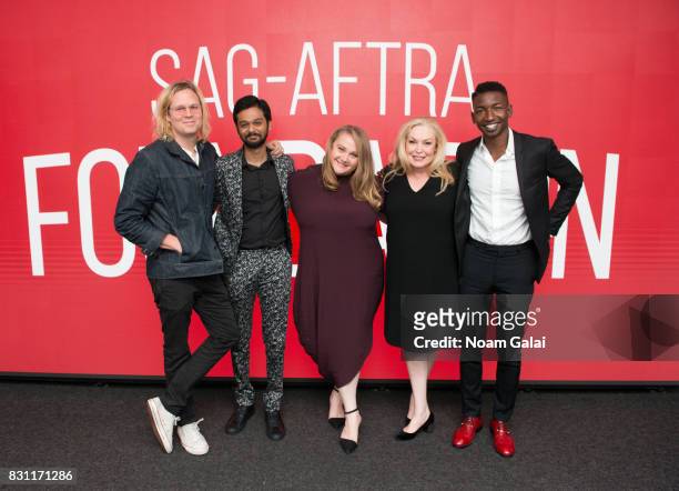 Geremy Jasper, Siddharth Dhananjay, Danielle Macdonald, Cathy Moriarty and Mamoudou Athie visit SAG-AFTRA Foundation to discuss "Patti Cake$" at...