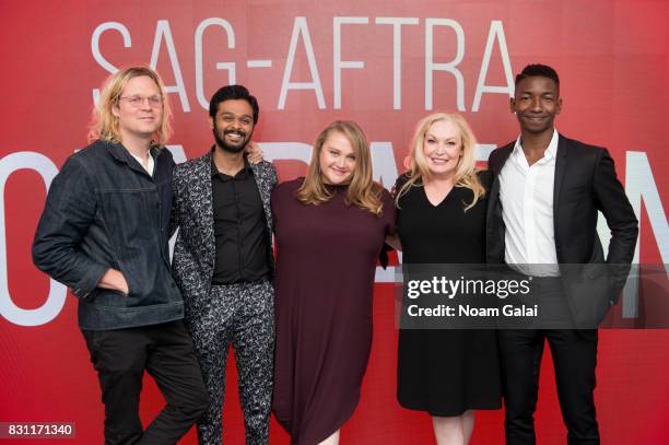 Geremy Jasper, Siddharth Dhananjay, Danielle Macdonald, Cathy Moriarty and Mamoudou Athie visit SAG-AFTRA Foundation to discuss "Patti Cake$" at...