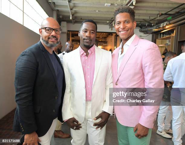 Founder Native Son Emil Wilbekin, actor Daniel Beaty, and Founder iN-Hale Entertainment Nathan Hale Williams attend Native Son Hosts Its First Los...