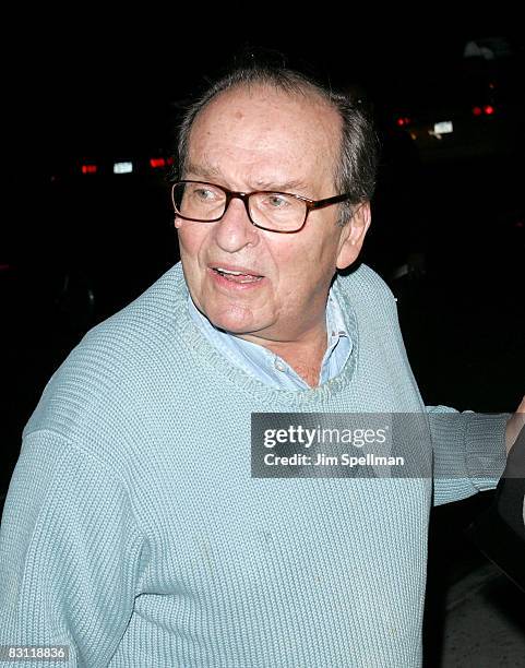 Sidney Lumet attends the Cinema Society and Lancome screening of "Rachel Getting Married" at the Landmark Sunshine Theater on September 25, 2008 in...