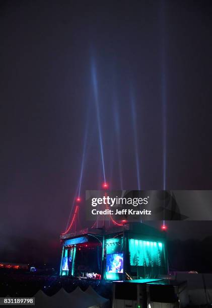 The Who performs on the Lands End stage during the 2017 Outside Lands Music And Arts Festival at Golden Gate Park on August 13, 2017 in San...