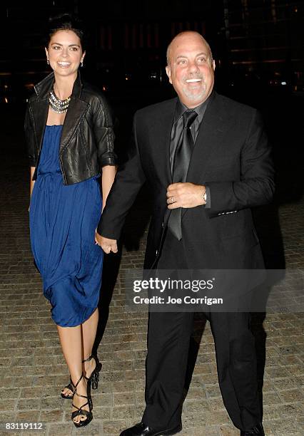 Author Katie Lee Joel and musician Billy Joel attend the Howard Stern's and Beth Ostrosky 's wedding at Le Cirque on October 3, 2008 in New York City.