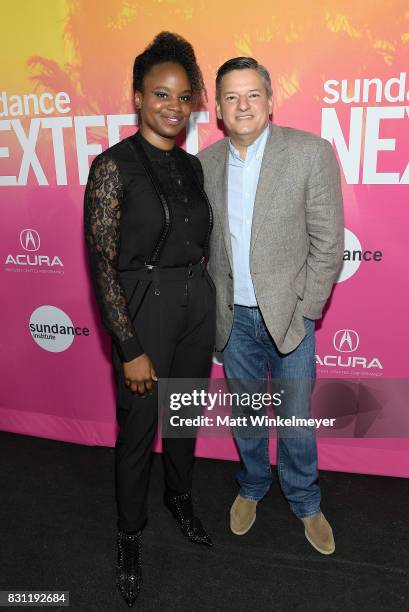 Dee Rees and Netflix chief content officer Ted Sarandos attend 2017 Sundance NEXT FEST at The Theater at The Ace Hotel on August 13, 2017 in Los...