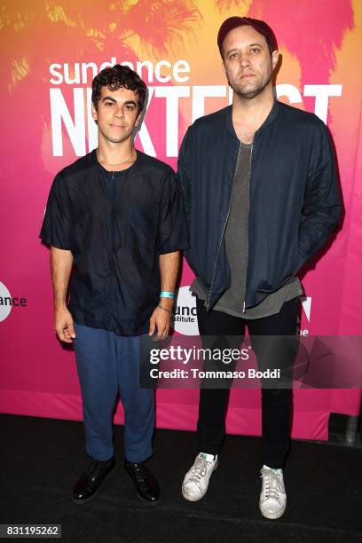 Asa Taccone and Matthew Compton attend the 2017 Sundance NEXT FEST at The Theater at The Ace Hotel on August 13, 2017 in Los Angeles, California.