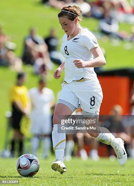 Sarah McLaughlin of the U-17 in action during the Fifa U-17 Women's World Cup warm up match between New Zealand Under 17 and New Zealand Selection at...