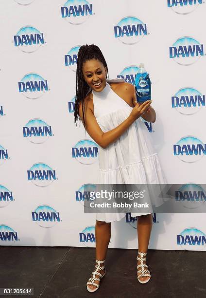 Tia Mowry hosts "Family Dinner with Dawn" inviting the town of Lambertville to dinner taking care of the nearly 6,000 dishes with one bottle of Dawn...