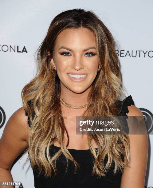 Becca Tilley attends the 5th annual Beautycon festival at Los Angeles Convention Center on August 13, 2017 in Los Angeles, California.