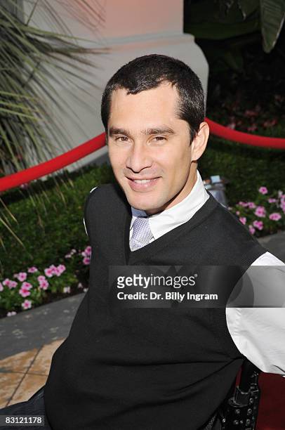 Motorcross Racer Ernesto Fonseca arrives at the "Ante Up For Autism" benefit for Talk About Curing Autism at the St. Regis Monarch Beach Resort on...