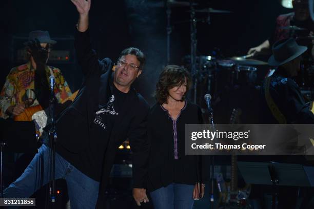 County music artist Vince Gill and american singer songwriter Amy Grant perform as part of the Rocky Mountain Way, Colorado Music Hall of Fame event...