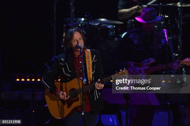 Jeff Hanna of the Nitty Gritty Dirt Band performs during The Rocky Mountain Way honoring inductee's into the Colorado Music Hall of Fame event at...