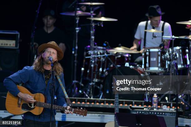 The Lumineers Wesley Schultz and Jeremiah Caleb Fraites perform during The Rocky Mountain Way honoring inductee's into the Colorado Music Hall of...