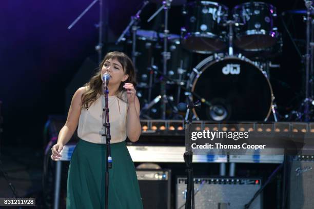 The Lumineers Neyla Pekarek performs during The Rocky Mountain Way honoring inductee's into the Colorado Music Hall of Fame event at Fiddler's Green...