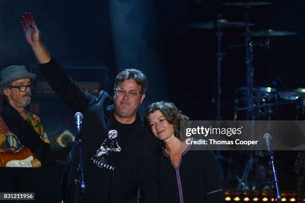 County music artist Vince Gill and american singer songwriter Amy Grant perform as part of the Rocky Mountain Way, Colorado Music Hall of Fame event...