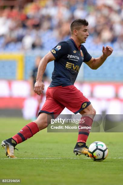 Giovanni Simeone of Genoa CFC in action during the TIM Cup football match between Genoa CFC and AC Cesena. Genoa CFC wins 2-1 over AC Cesena.