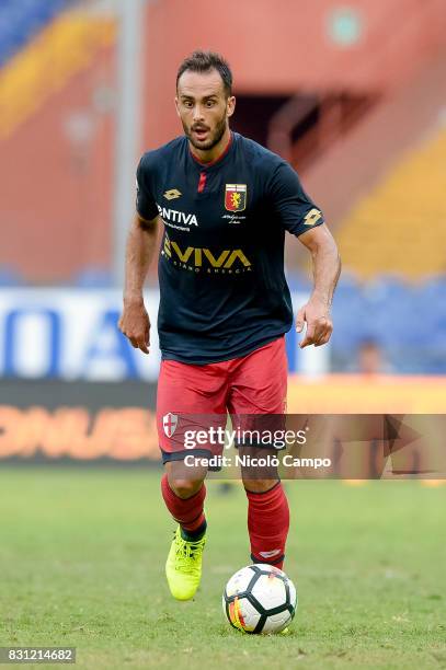 Santiago Gentiletti of Genoa CFC in action during the TIM Cup football match between Genoa CFC and AC Cesena. Genoa CFC wins 2-1 over AC Cesena.