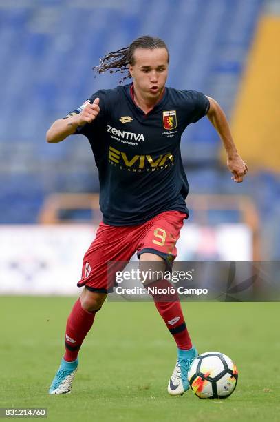 Diego Laxalt of Genoa CFC in action during the TIM Cup football match between Genoa CFC and AC Cesena. Genoa CFC wins 2-1 over AC Cesena.