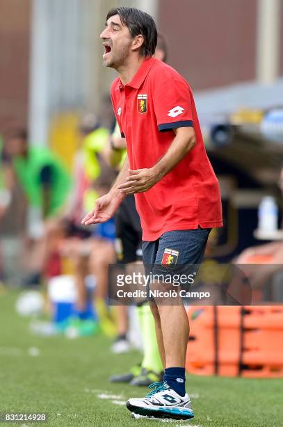 Ivan Juric, head coach of Genoa CFC, gestures during the TIM Cup football match between Genoa CFC and AC Cesena. Genoa CFC wins 2-1 over AC Cesena.