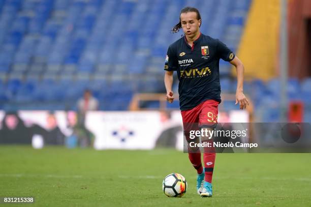 Diego Laxalt of Genoa CFC in action during the TIM Cup football match between Genoa CFC and AC Cesena. Genoa CFC wins 2-1 over AC Cesena.