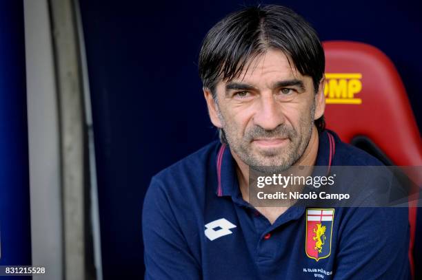 Ivan Juric, head coach of Genoa CFC, looks on prior to the TIM Cup football match between Genoa CFC and AC Cesena. Genoa CFC wins 2-1 over AC Cesena.