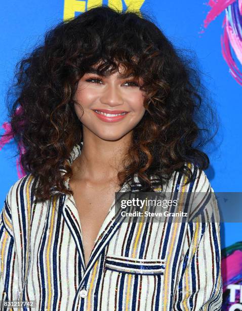 Zendaya arrives at the Teen Choice Awards 2017 at Galen Center on August 13, 2017 in Los Angeles, California.