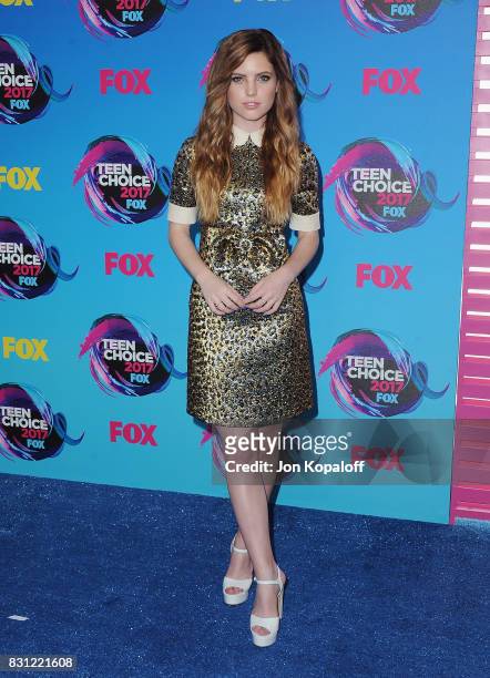 Singer Sydney Sierota of Echosmith arrives at the Teen Choice Awards 2017 at Galen Center on August 13, 2017 in Los Angeles, California.