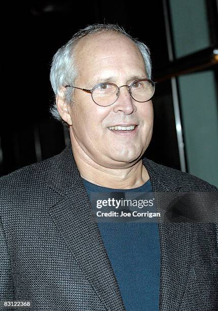 Comedian and actor Chevy Chase attends the wedding of Howard Stern and Beth Ostrosky at Le Cirque on October 3, 2008 in New York City.