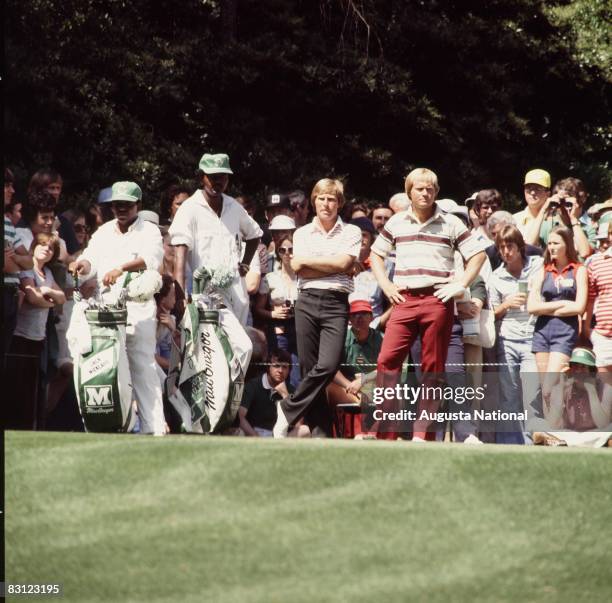 Ben Crenshaw And Jack Nicklaus During The 1968 Masters Tournament