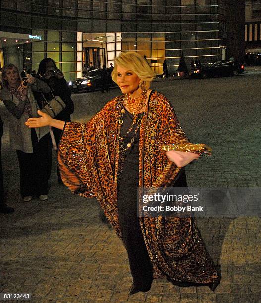 Joan Rivers attends the wedding of Howard Stern and Beth Ostrosky at Le Cirque on October 3, 2008 in New York City.