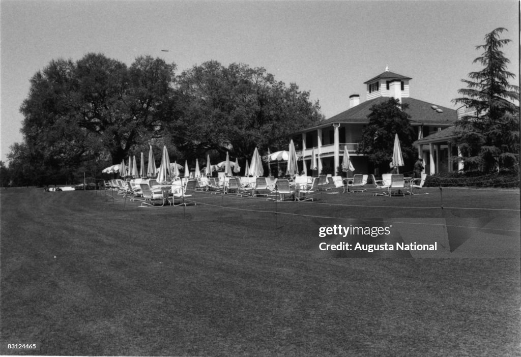 General View Of The Terrace Of The Augusta National Clubhouse During The Setup Of The 1979 Masters Tournament