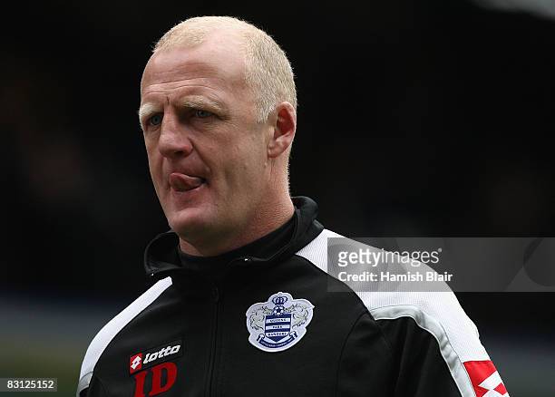 Manager Iain Dowie looks on during the Coca Cola Championship match between Birmingham City and Queens Park Rangers at St Andrews on October 4, 2008...