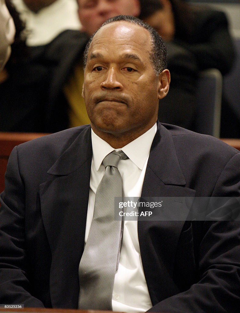 O.J. Simpson reacts as he is found guilt