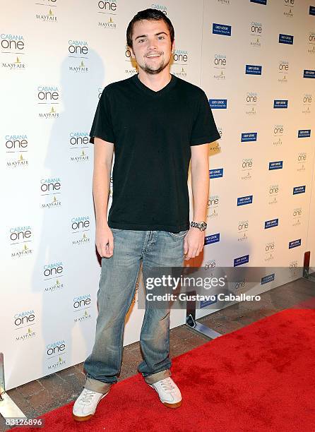 Robert Iler attends the Grand Opening of Cabana One, sponsored by Bud Light Lime, at Cabana One Pool and Lounge Club on October 3, 2008 in Miami,...