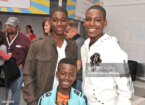 Actors Kwame Boateng, Kwesi Boakye and Kofi Siriboe during the 'Target Presents Variety's Power of Youth' event held at NOKIA Theatre L.A. LIVE on...