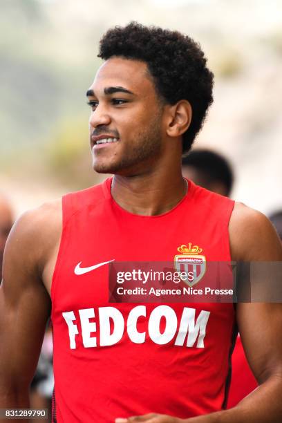 Jordi Mboula of Monaco during training session of As Monaco on August 11, 2017 in Monaco, Monaco.