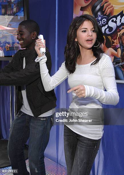 Actors Kwame Boateng and Selena Gomez attend the 'Target Presents Variety's Power of Youth' event held at NOKIA Theatre L.A. LIVE on October 4, 2008...