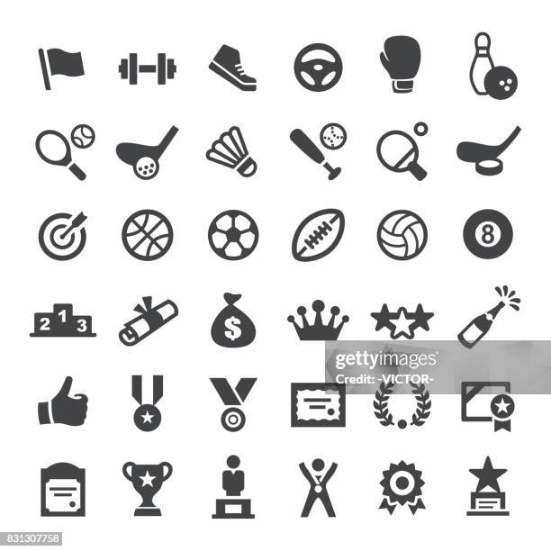 sport und leistung ikonen - big-serie - badminton sport stock-grafiken, -clipart, -cartoons und -symbole