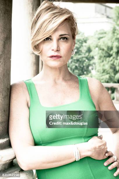 Tv Presenter Simona Ventura is photographed for A Magazine, on June 1, 2012 in Milan, Italy.