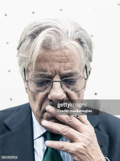 Actor Giancarlo Giannini is photographed for GQ Italy, on May 31, 2013 in Milan, Italy.