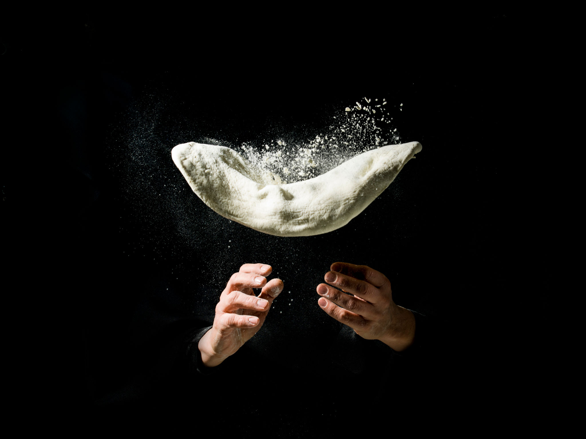making pizza dough