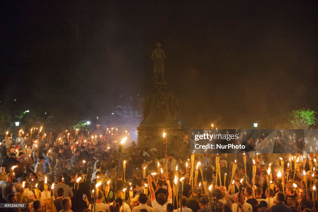 Alt Right, Neo Nazis hold torch rally at UVA