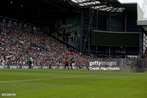 General view during the Premier League match between West Bromwich Albion and AFC Bournemouth at The Hawthorns on August 12, 2017 in West Bromwich,...