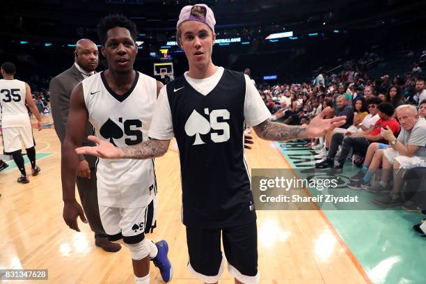 Justin Bieber attends 2017 Aces Charity Celebrity Basketball Game at Madison Square Garden on August 13, 2017 in New York City.