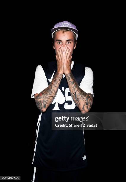 Justin Bieber attends 2017 Aces Charity Celebrity Basketball Game at Madison Square Garden on August 13, 2017 in New York City.
